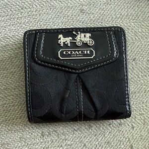 Coach Black Signature Wallet